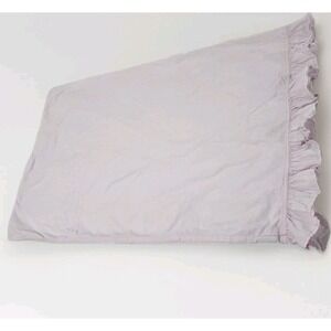 Vintage Simply Shabby Chic Pink Ruffle Pillow Case Cotton Cottagecore